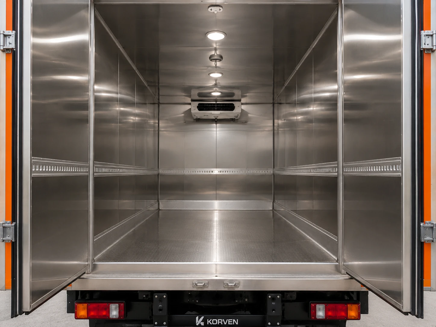 Stainless-lined medical waste body interior
