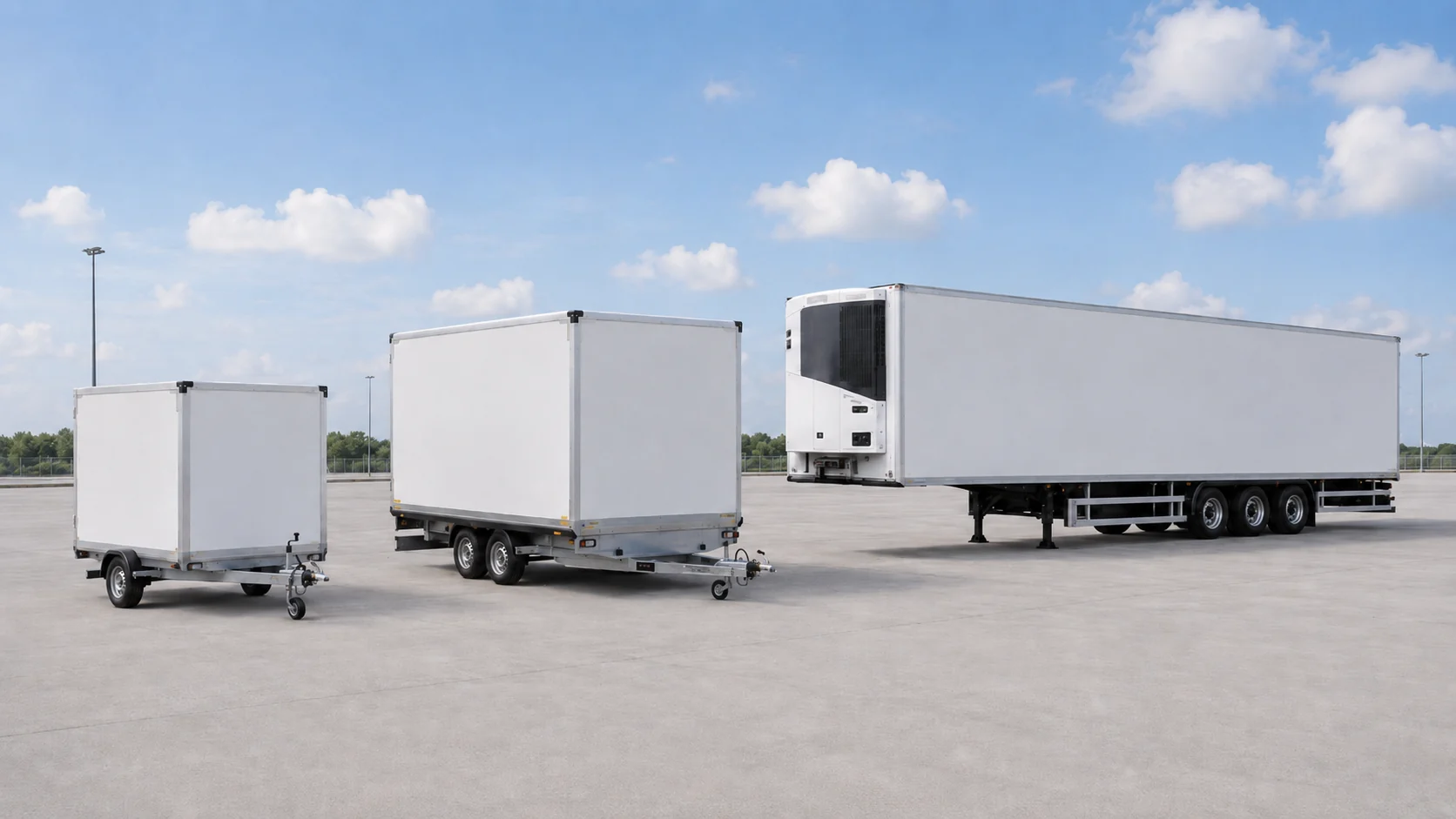 Drawbar trailer and semi-trailer platforms